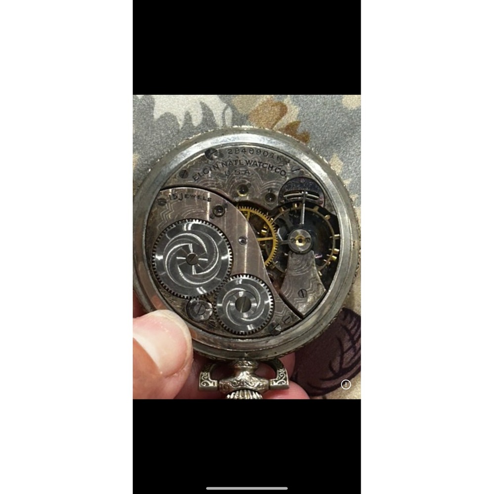 Antique Elgin Pocket Watch 1926 Star Watch Case Co Scepter Parts Only Vintage